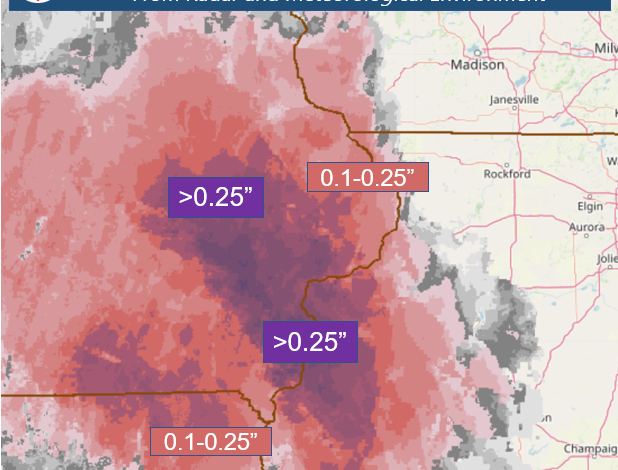 Map from National Weather Service in the Quad Cities.